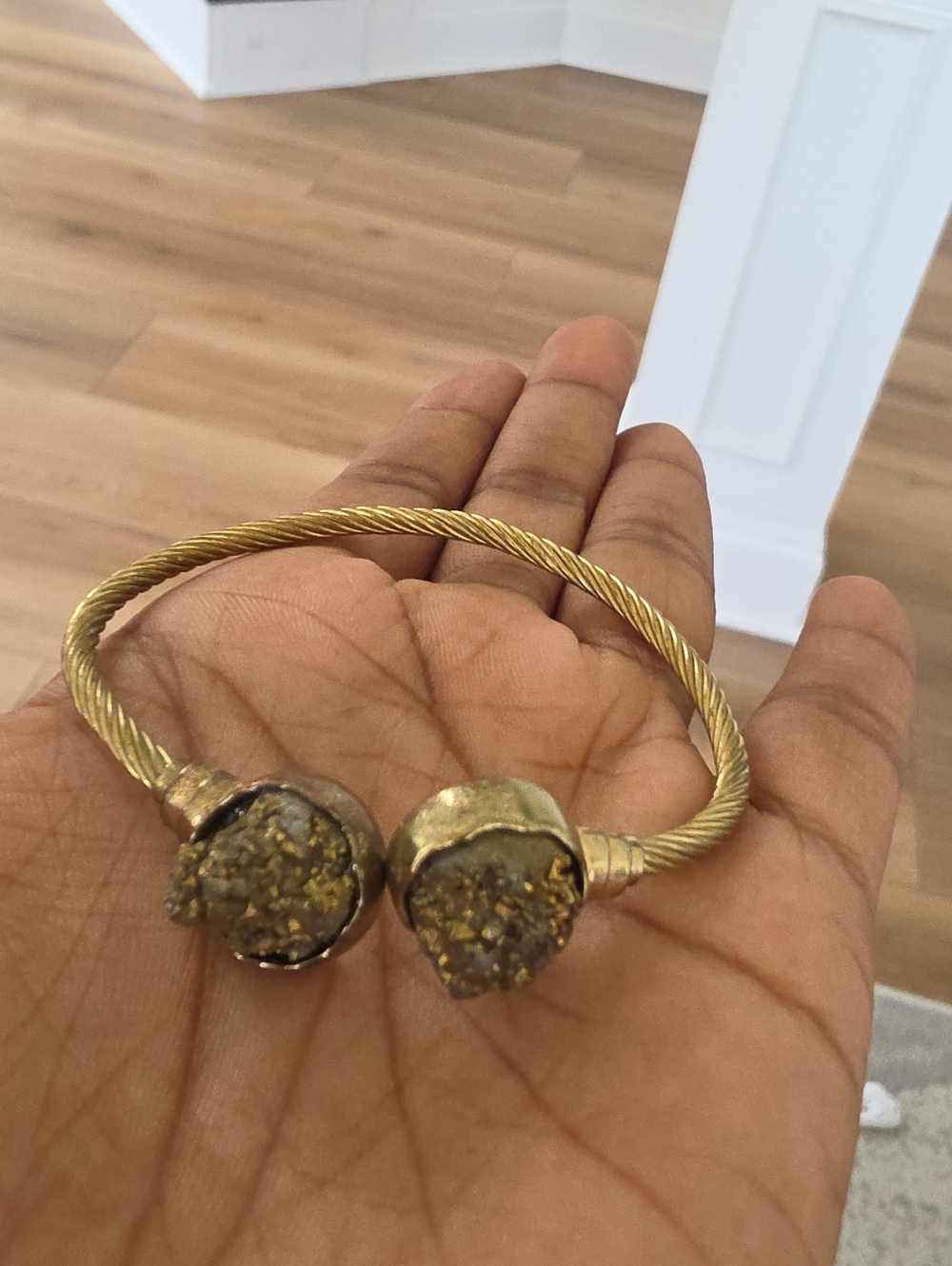 Gold-Tone Druzy Cuff Bracelet - Women Jewelry
